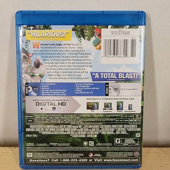 BLURAY/DVD Rio 2 - Picture 2 of 4